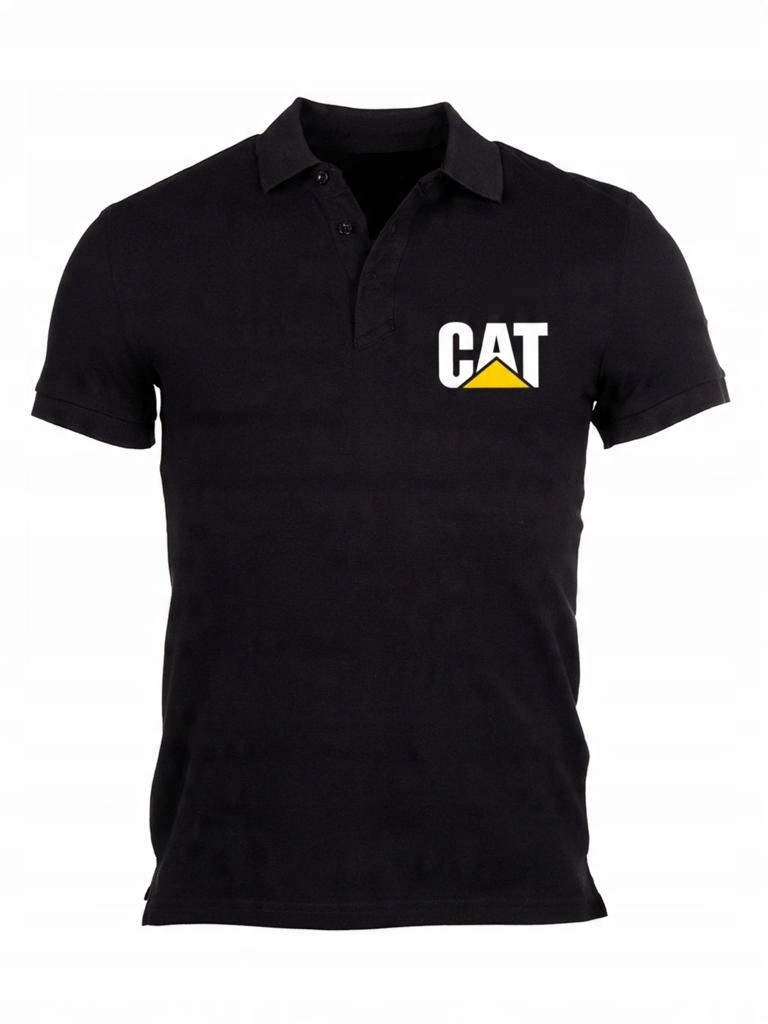 

Polówka Cat Koszulka Polo Męska Czarny XXL