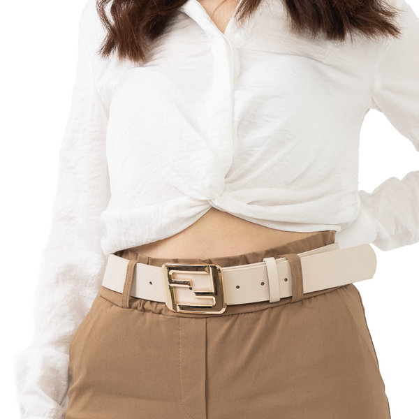 

PO-330 Beige Beżowy Damski Pasek Uniwersalny