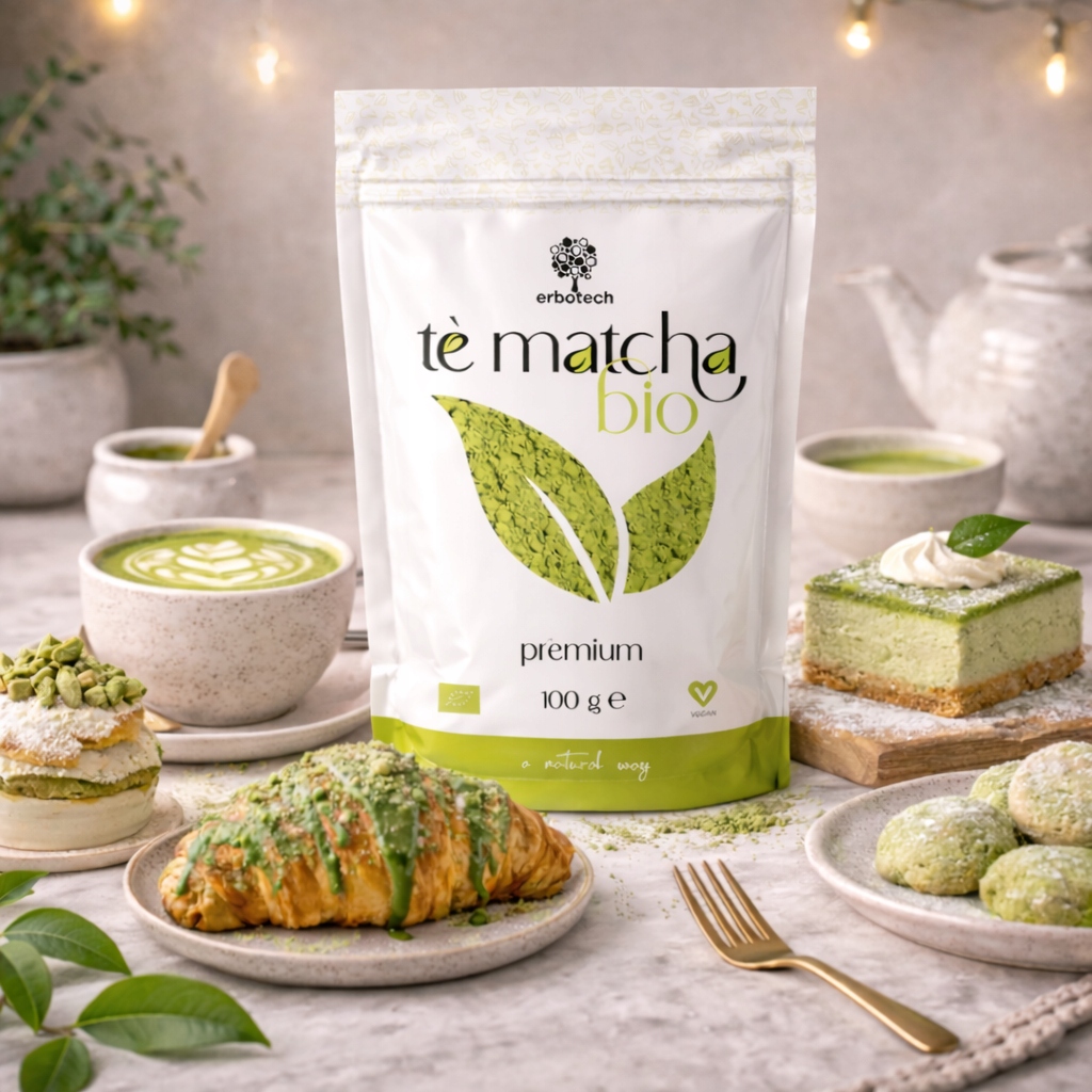 Japoniška matcha arbata premium, bio ir lattei Erbotech 100 g