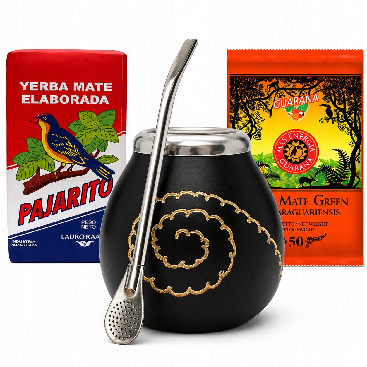Zestaw Startowy Klasyczna Tykwa Yerba Mate 2x50g Akcesoria