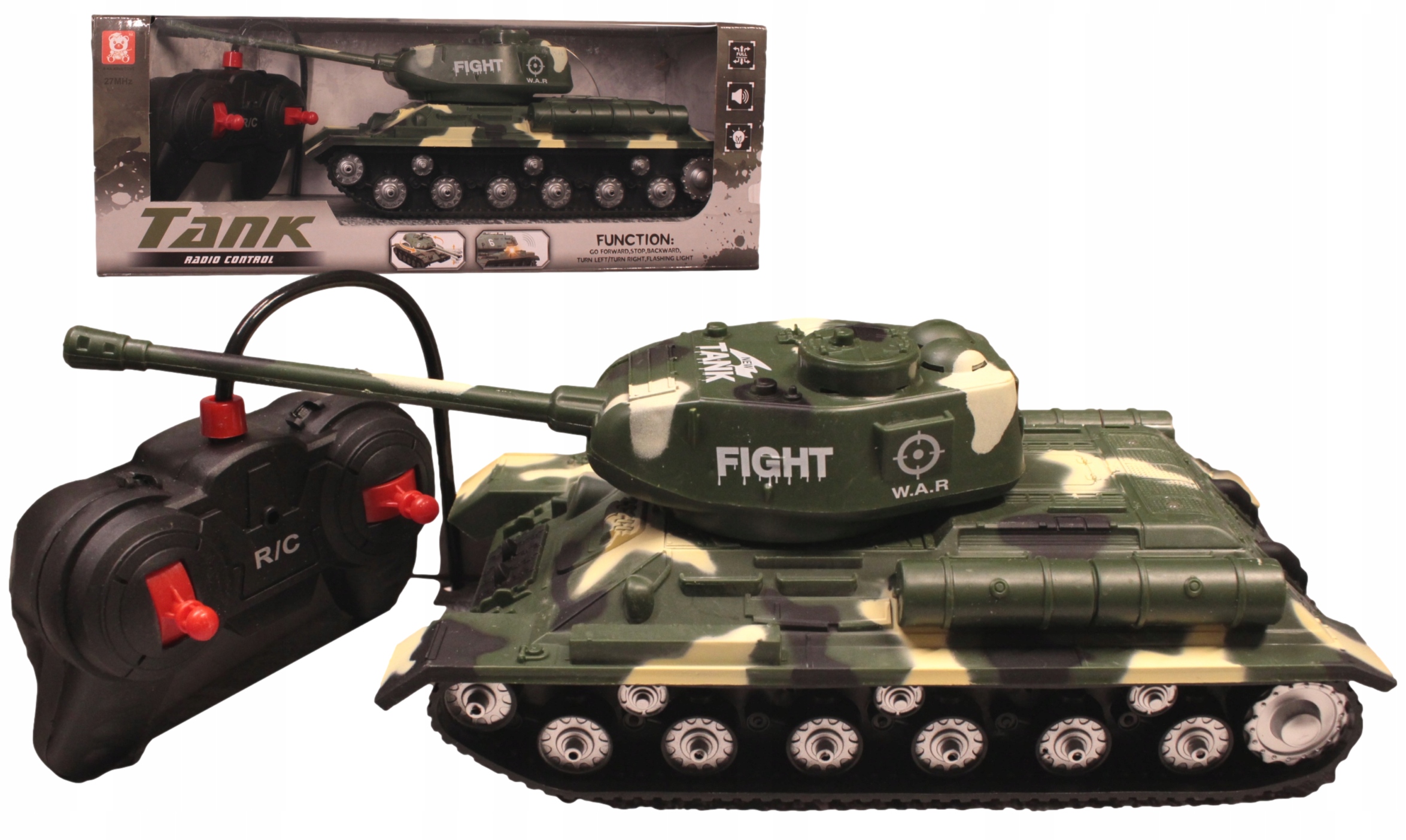 

Czołg R/c Zdalnie Sterowany Światło Dźwięk
