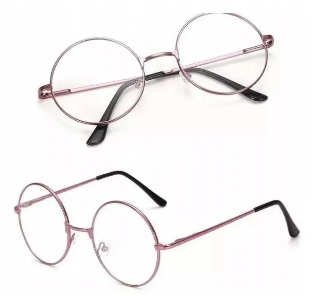 OKULARY ZERÓWKI NERDY LENONKI HARRY POTTER OKRĄGŁE Kolor inny kolor