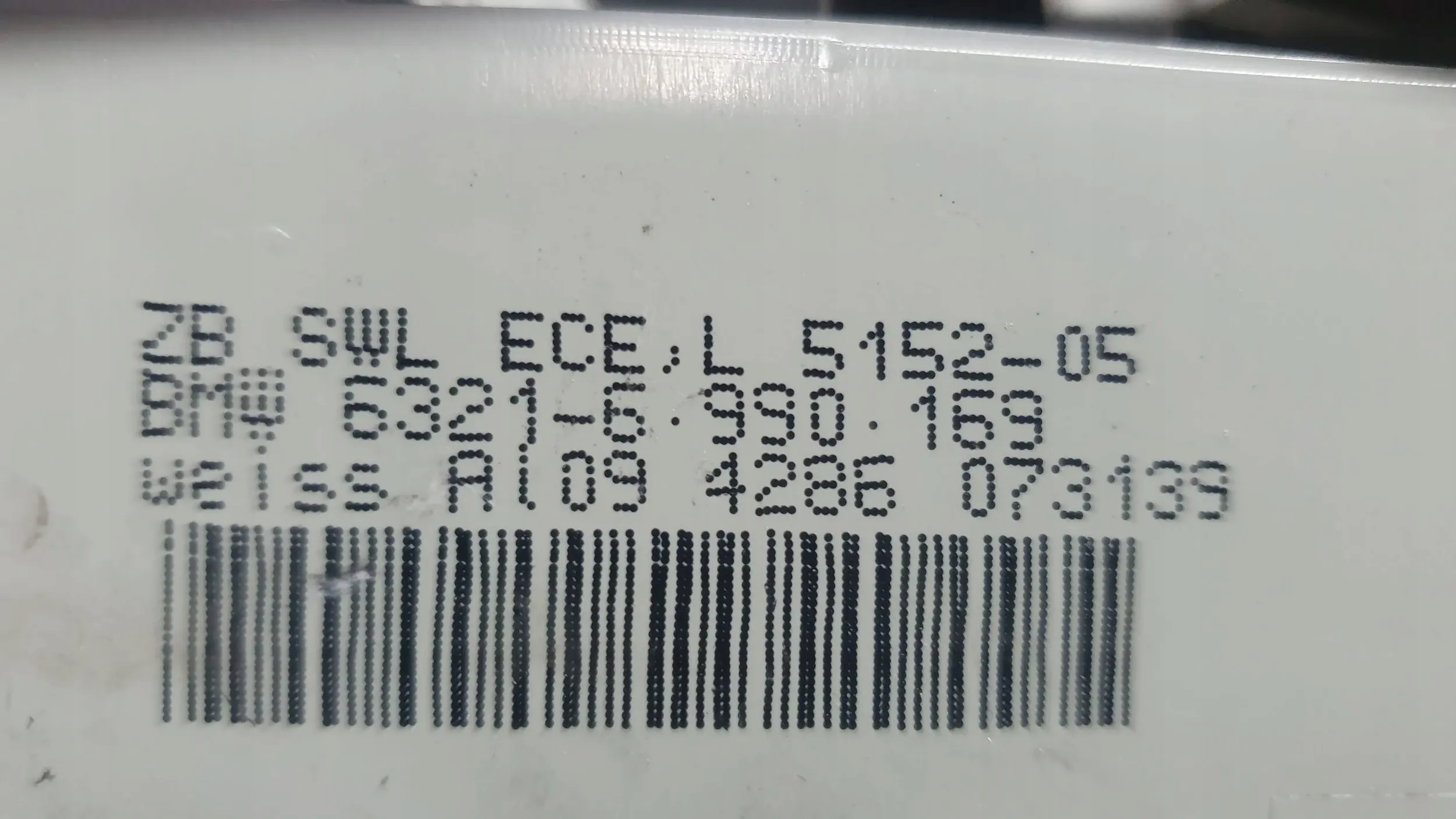light rear part left 63216 BMW X3 E83 03