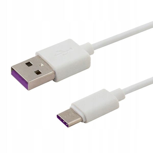 Kabel Savio CL-126 (usb typu C Usb 2.0 typu A ; 1m; kolor biały)