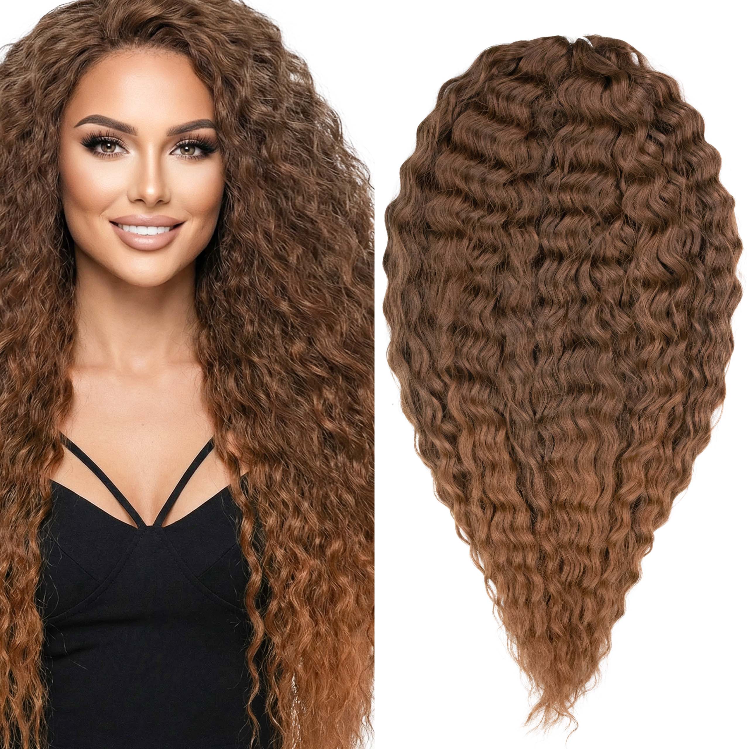Syntetické umělé vlasy Afroloki Ariel Premium 22" 55 cm 300 g hnědé ombre