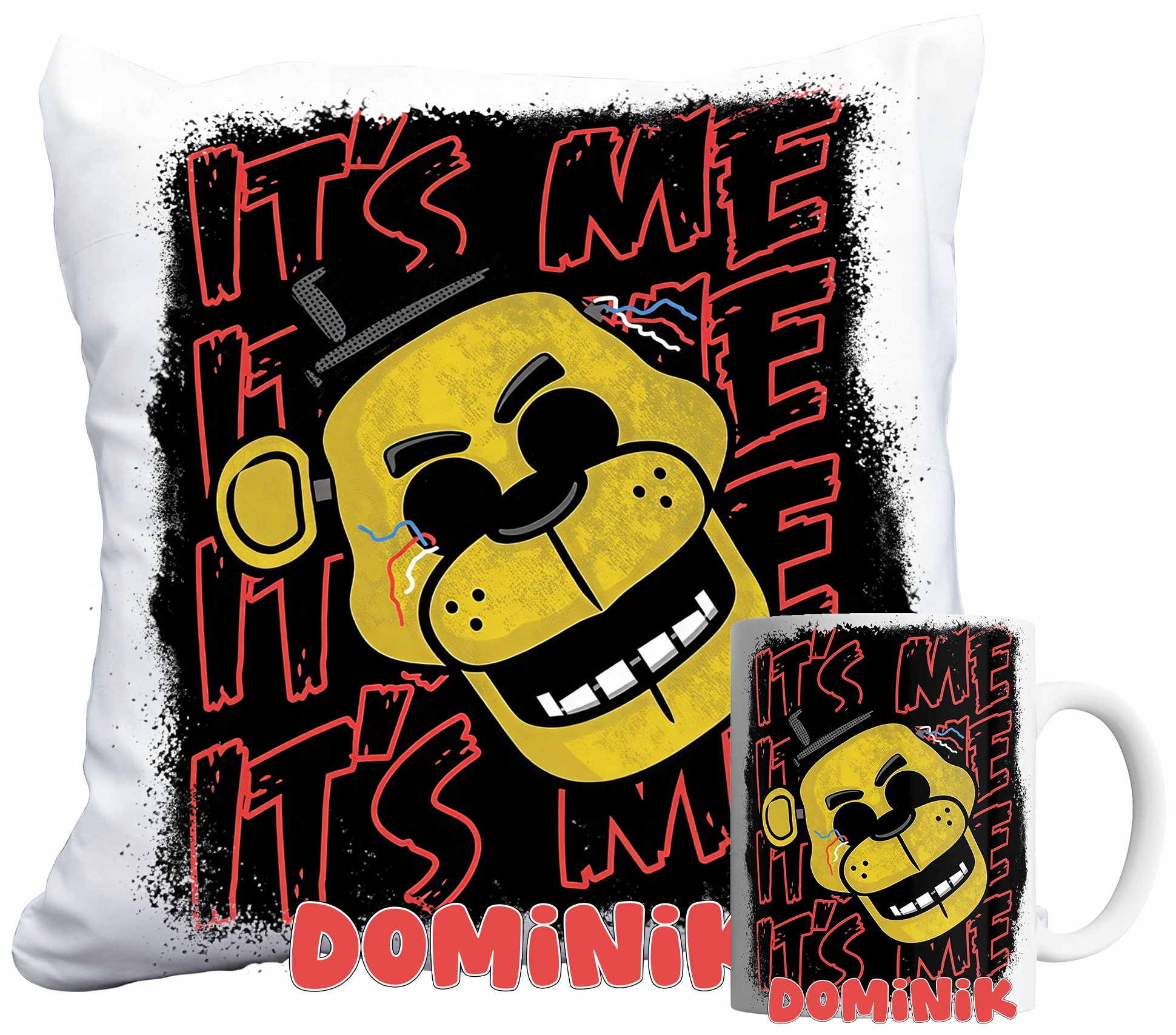 Sada Hrnek A Polštář Five Nights At Freddy's Freddy Fnaf Dárek Jméno
