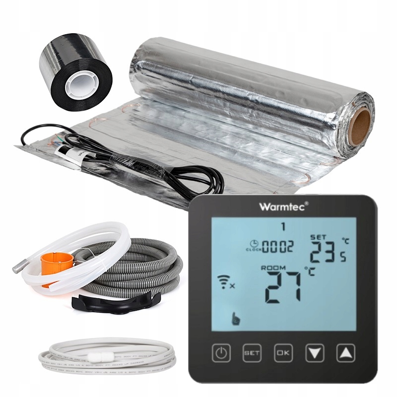 Mata grzejna grzewcza pod panele AL-15/PRT Warmtec 150W/m2 WiFi 1,5m2
