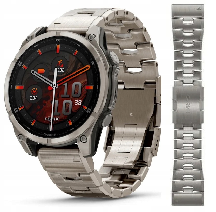 Garmin Bransoleta Fenix 8 51mm Fenix 7X Tytanowa bransoleta z otworami