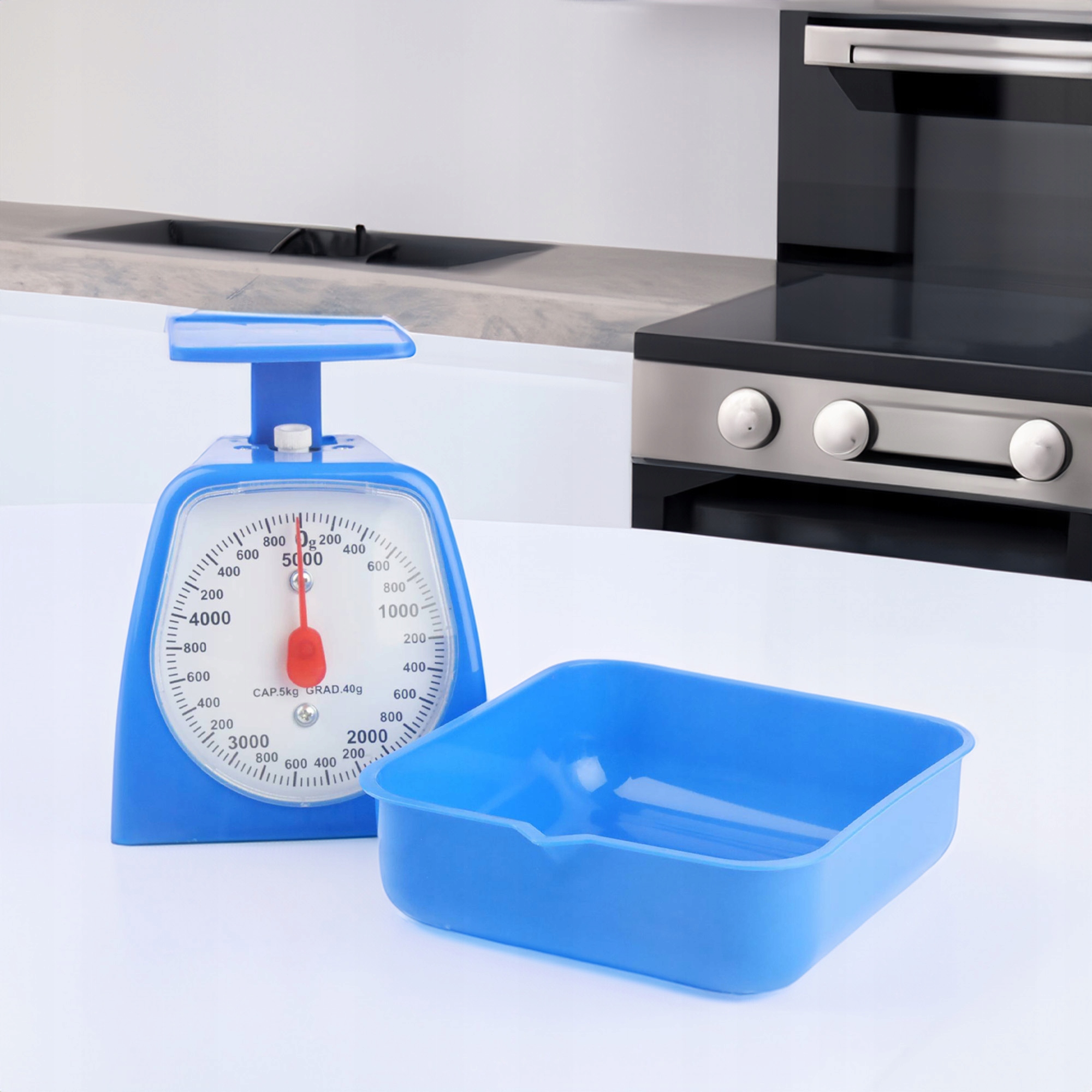 TRADYCYJNA WAGA KUCHENNA MECHANICZNA Z CZYTELNĄ TARCZĄ RETRO STYL SOLIDNA