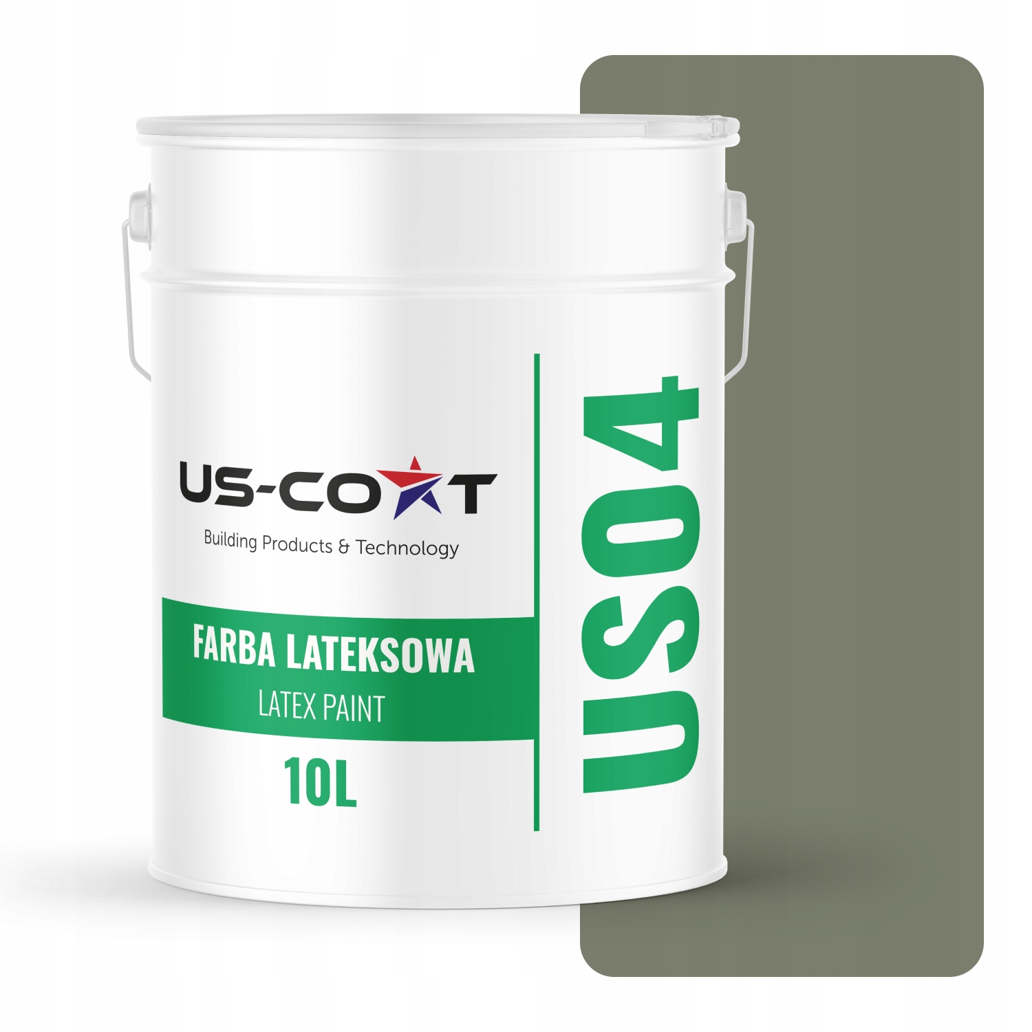 Barva Barva Khaki Tmavá H1720 10L Hluboká Matná Na Stěny Stropů