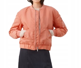 Part Two Oranžová Bomber Bunda Se Zipem 40 K2K