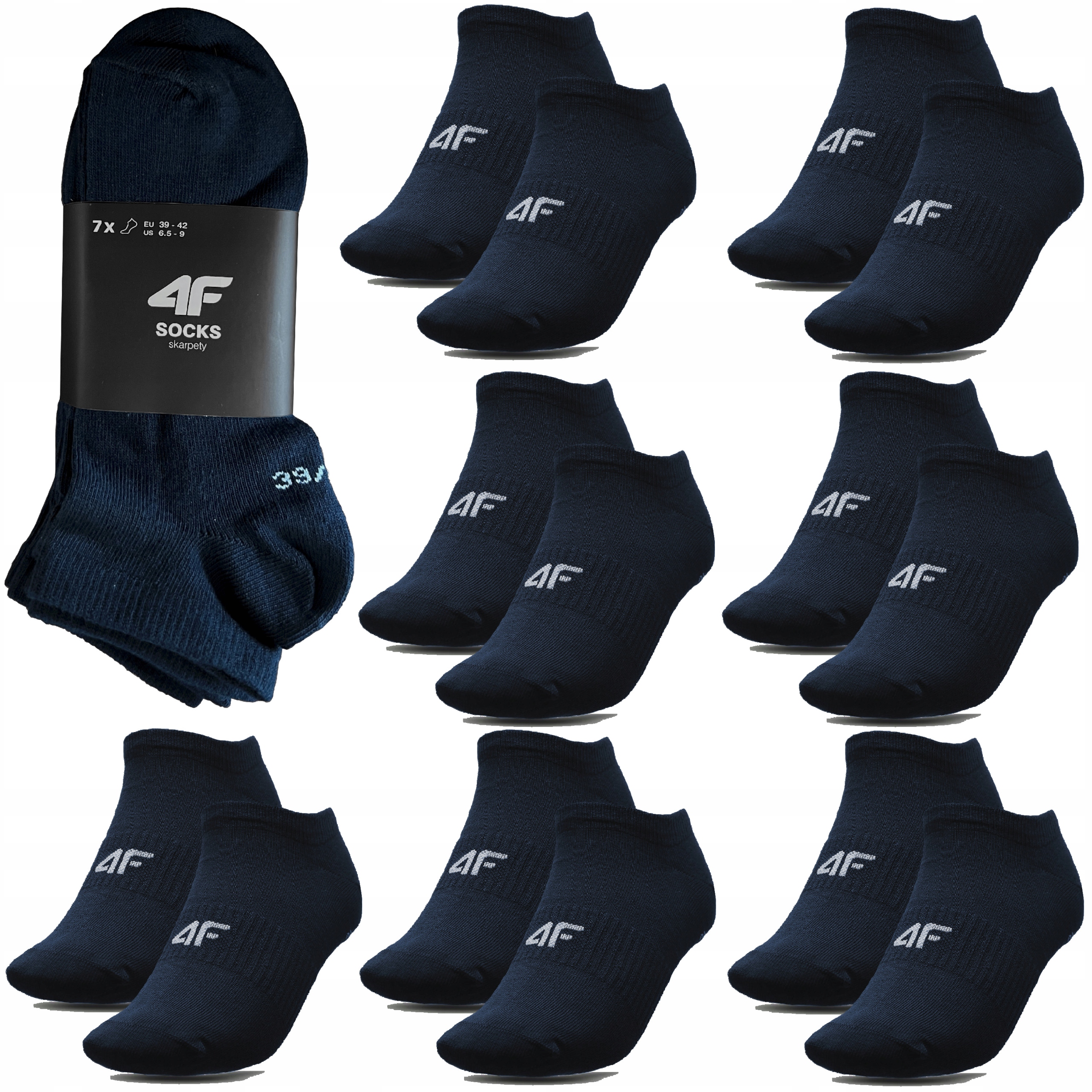 

Skarpety Męskie 4F Bawełna Stopki Wielopak 39-42