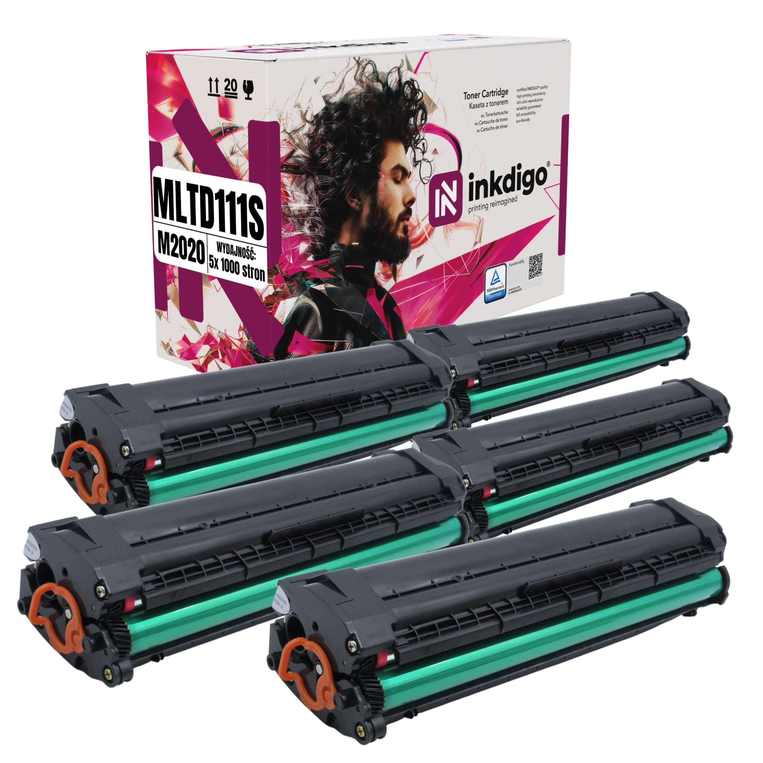 5x Toner MLT-D111S Pro Samsung Xpress M2020 M2022 M2070 M2070W M2026 M2020W
