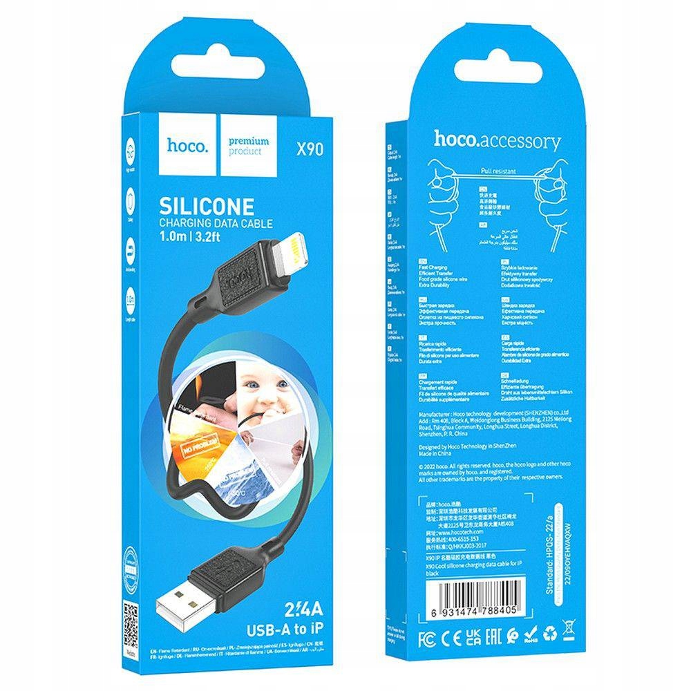 Hoco Kabel Usb A Do Micro Usb 2,4A X90 1 M Czarny