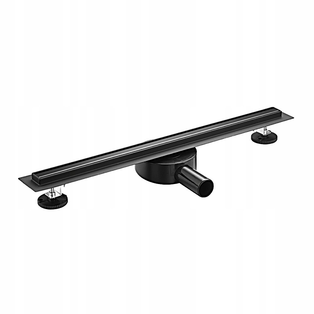 Odpływ liniowy brodzikowy prysznicowy syfon Slim 700 mm Czarny