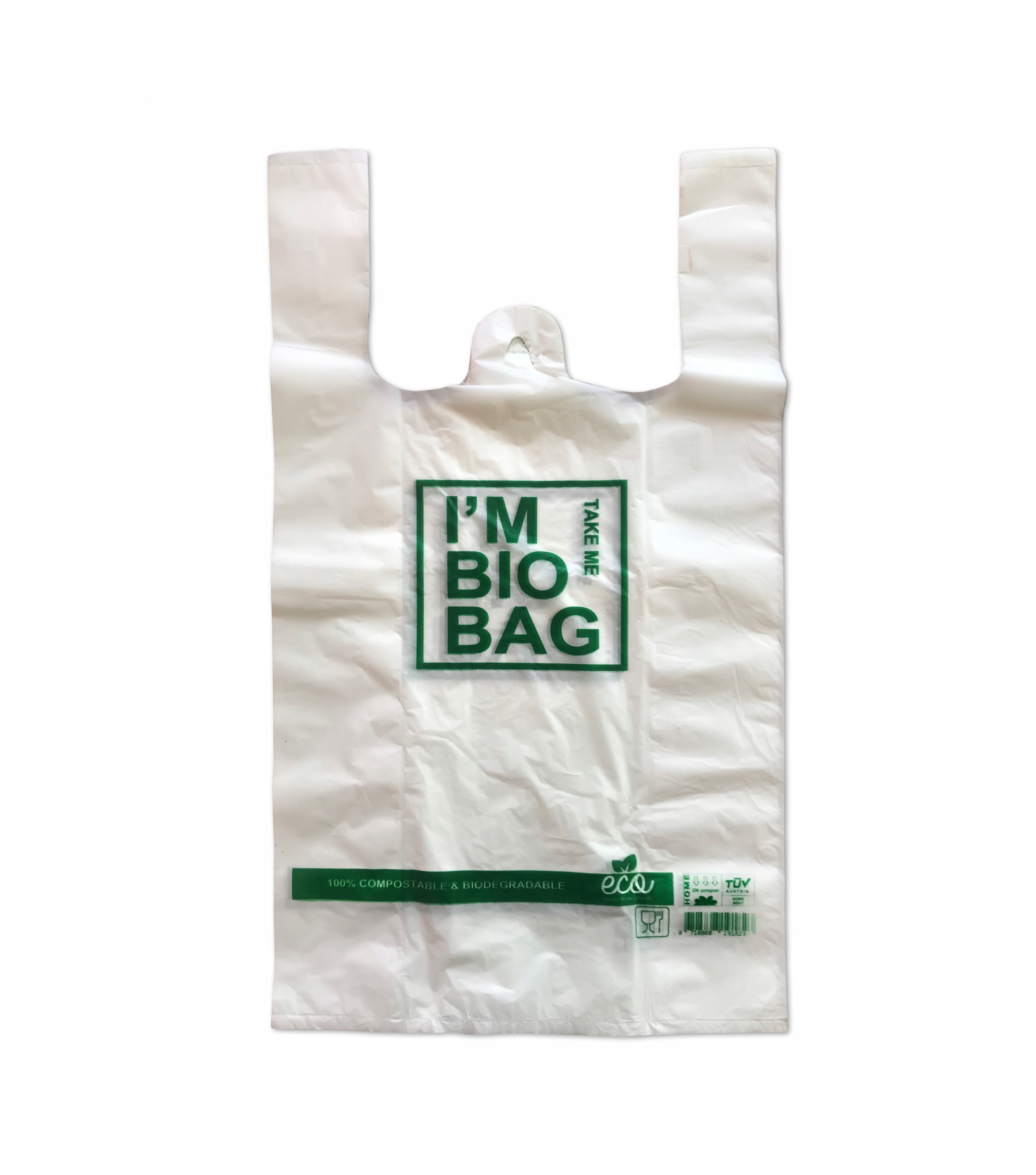 

Reklamówki z certyfikatem 100% Eko 25x45cm 50szt.