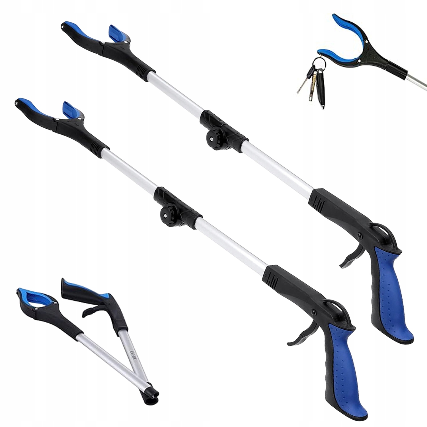 2X Chwytak Do Zbierania Podnoszenia Śmieci Liści 81CM Obrotowa 360°