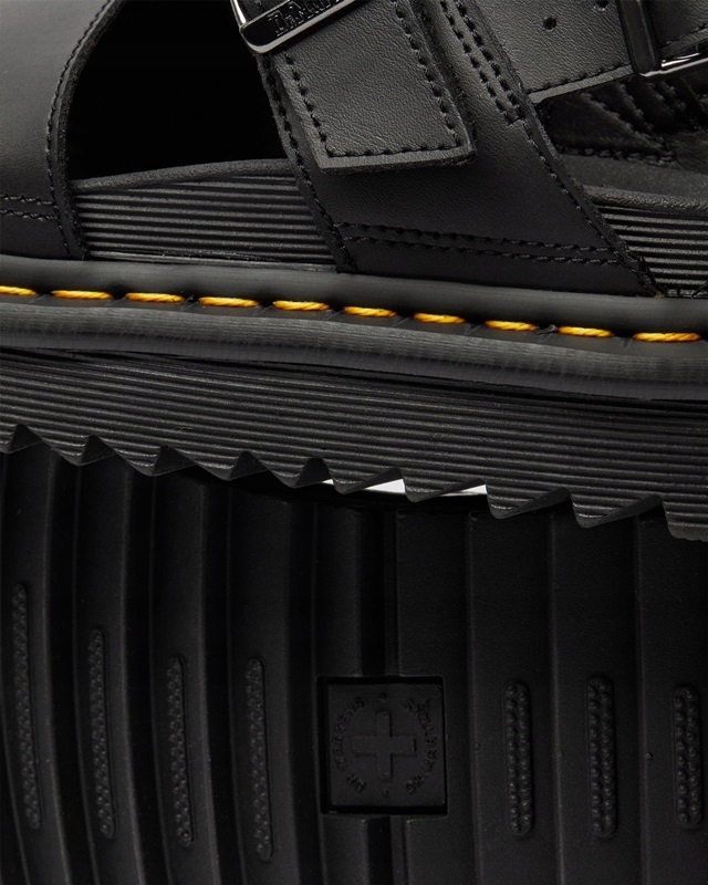 DR. MARTENS VOSS BLACK SANDAŁY r. 39 Długość wkładki 25.5 cm