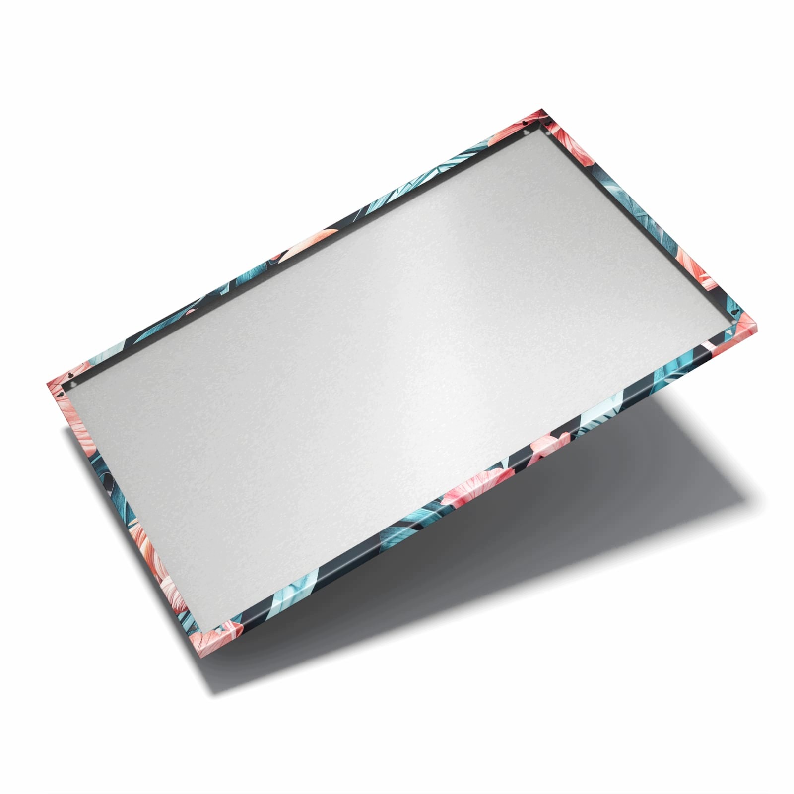 Magnetická tabule Flamingi Květiny 60 × 40 cm
