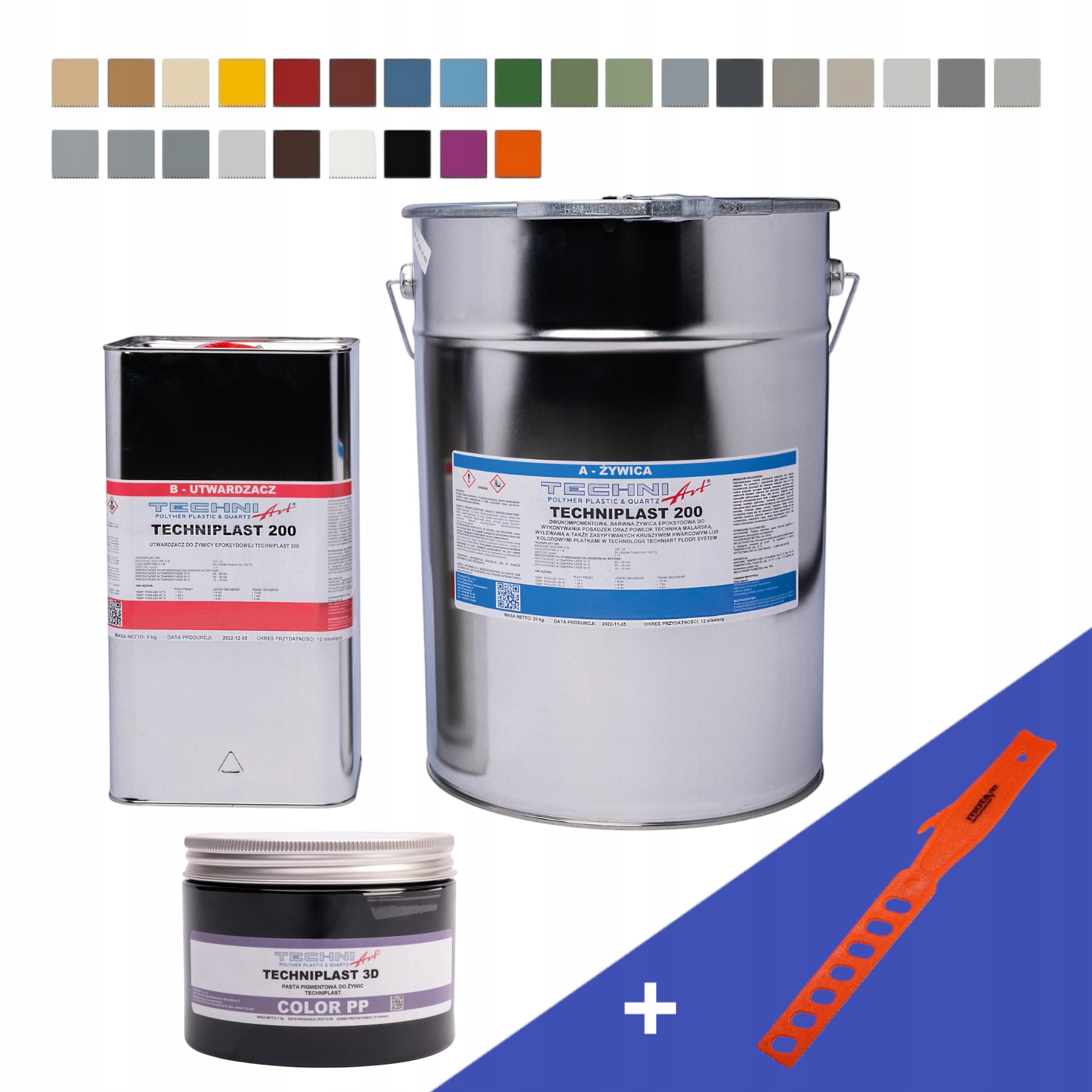 Techniplast 200 25 kg Barwiona żywica epoksydowa