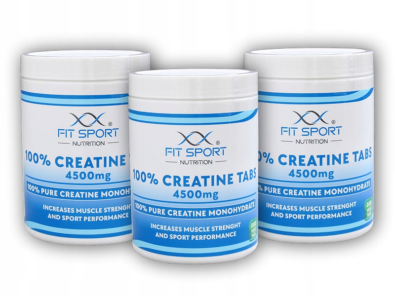 3x 100% Creatine Tabs 4500mg 240 vege tablet