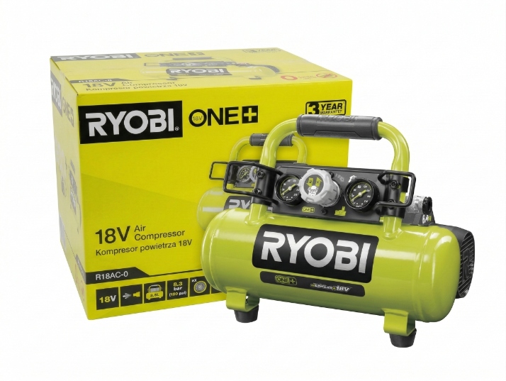 Akumulátorový kompresor 18V One+ R18AC-0 bez akumulátora Ryobi