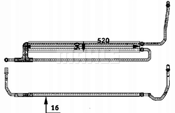 CHŁODNICA OLEJU CLC 54 000P MAHLE Stan opakowania oryginalne