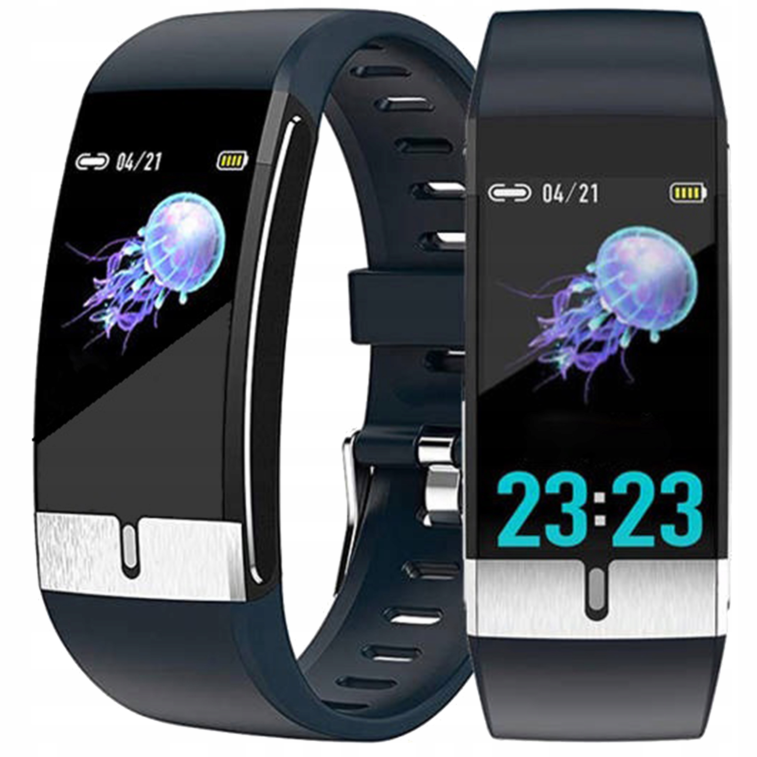 SMARTWATCH ZEGAREK DAMSKI MĘSKI SMART WATCH MENU POLSKIE PL PULS SPORT EKG Komunikacja Bluetooth