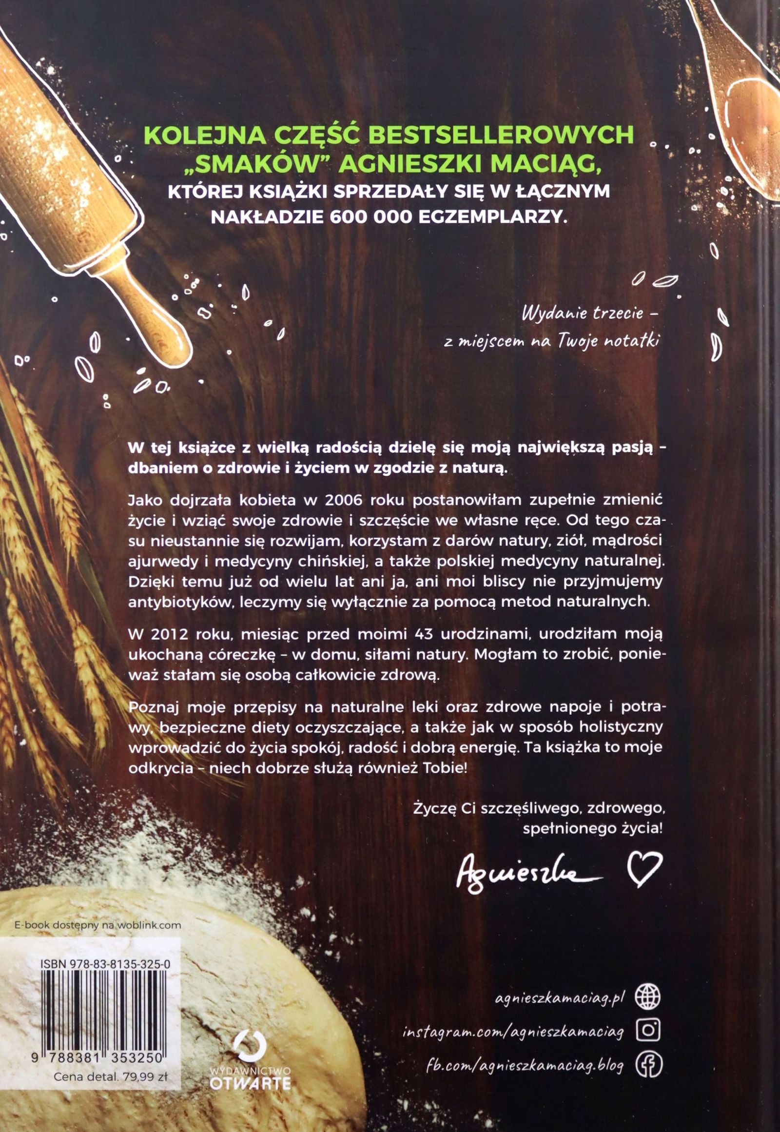 SMAK ZDROWIA - Agnieszka Maciąg [KSIĄŻKA] Stan opakowania oryginalne