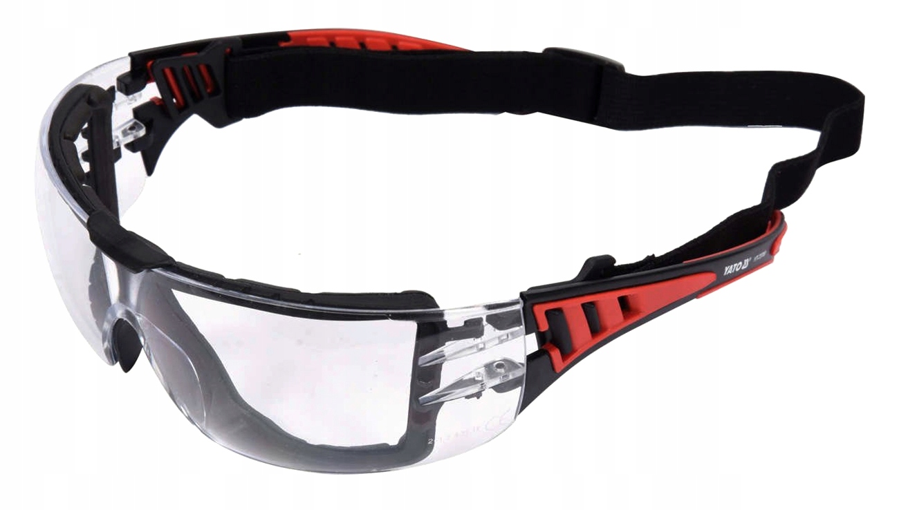 OKULARY OCHRONNE BEZBARWNE Z PASKIEM YT-73700 Kod producenta 73700