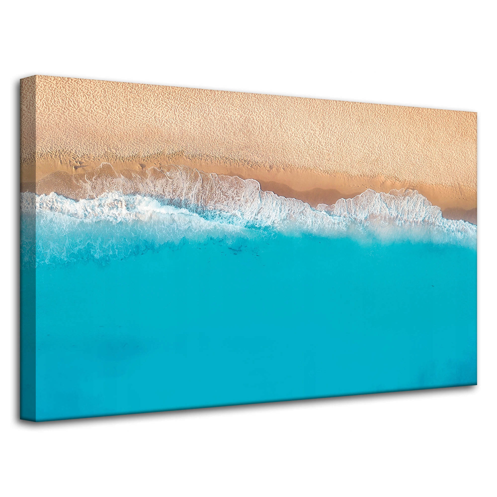 Obraz na plátně Pláž Voda Vlny Světle Modrá 80x50 cm