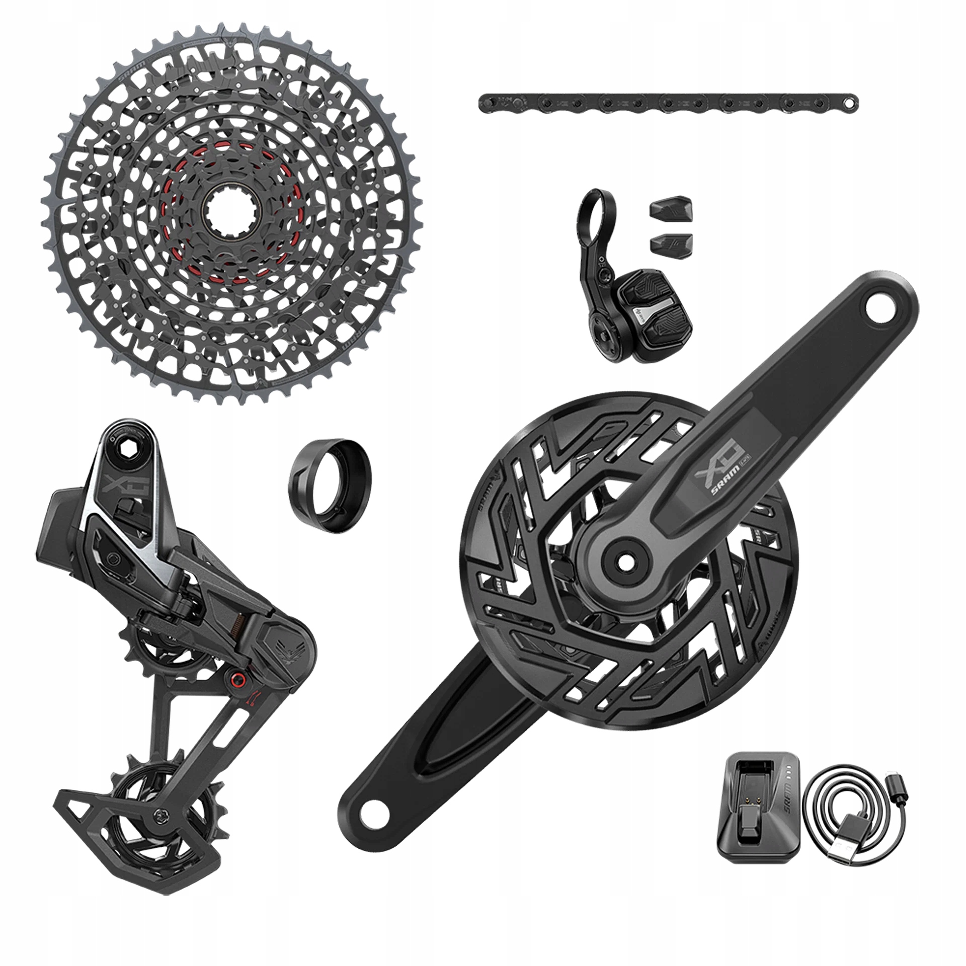 Sram Skupina řazení Sada X0 T- typ Eagle Axs Isis Brose, 160mm, 36z, xs
