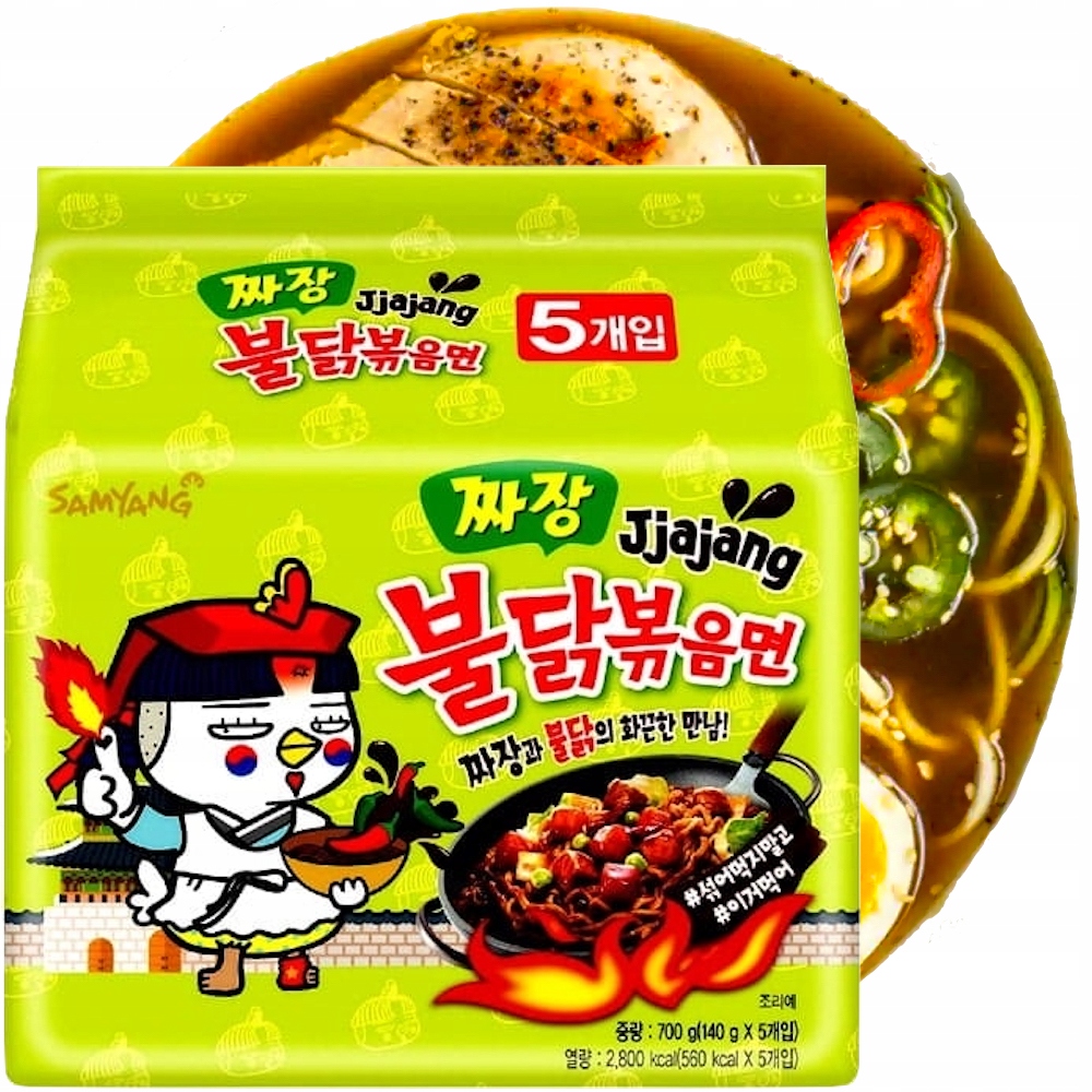 Zupka Makaron Ramen Kurczak Jiajang 5x140g SAMYANG