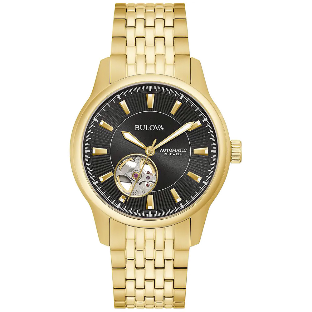Pánské Hodinky Bulova 97A168 zlatý náramek