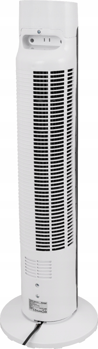 WENTYLATOR KOLUMNOWY WIATRAK STOJĄCY PODŁOGOWY WIEŻOWY DUŻY CICHY SWING 45W Liczba trybów prędkości 3