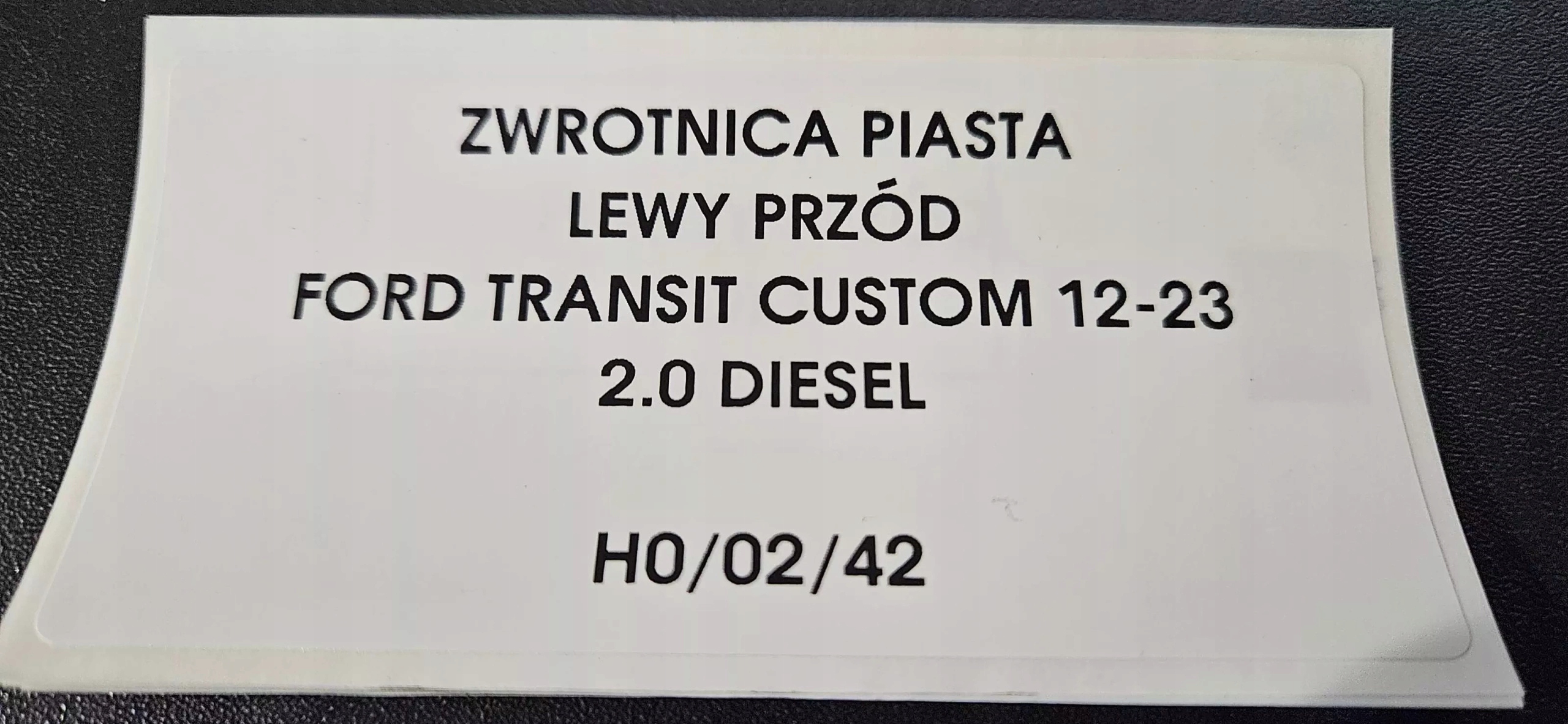 otoč čepu levý předek TRANSIT CUSTOM 12- 2.0