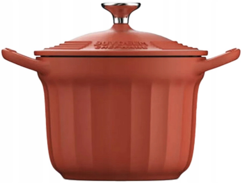 BUYDEEM Emaliowane naczynie żeliwne 1,8L, CP541, Koi Red — 4