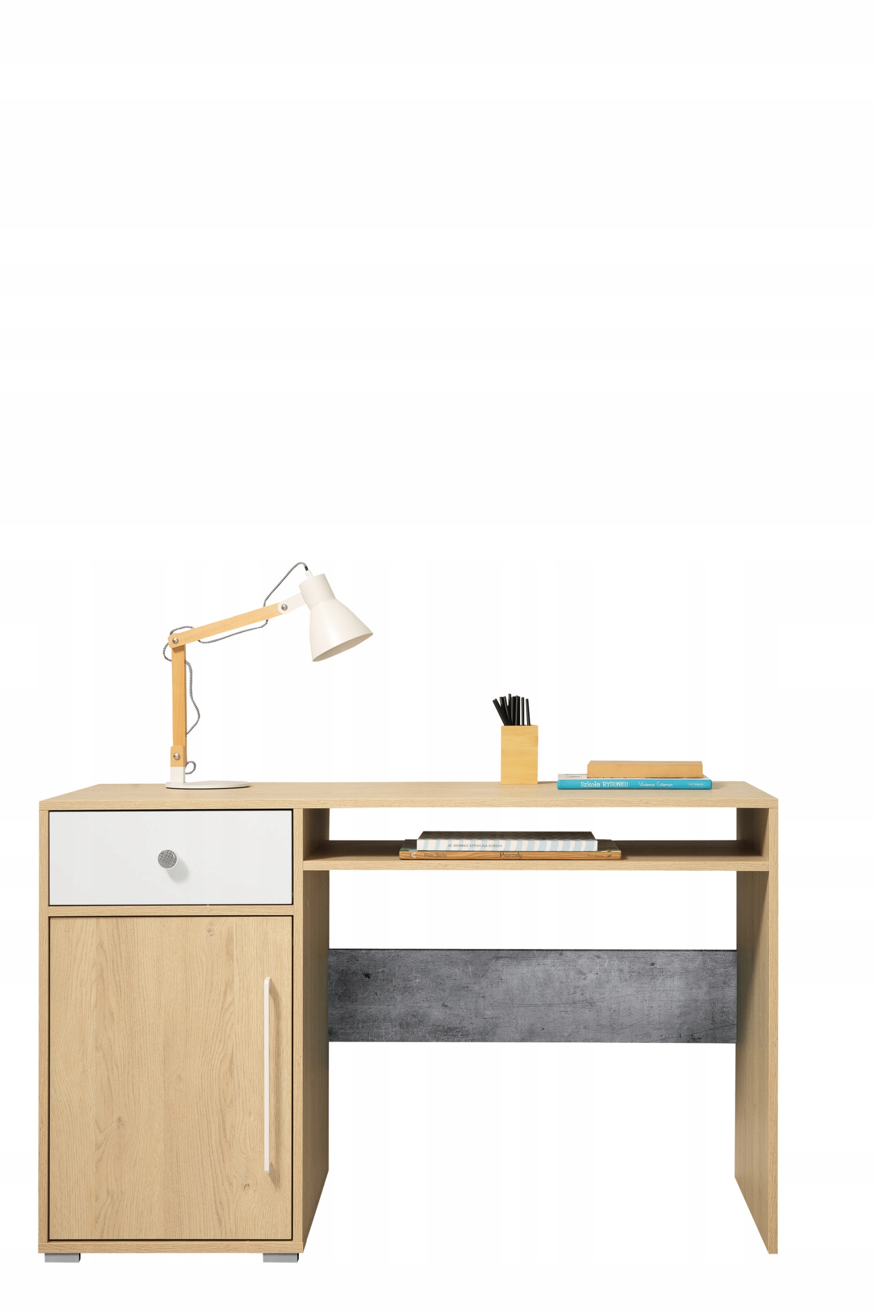 Psací stůl Ponte 125x55 cm do pokoje kanceláře pod Počítač Dub