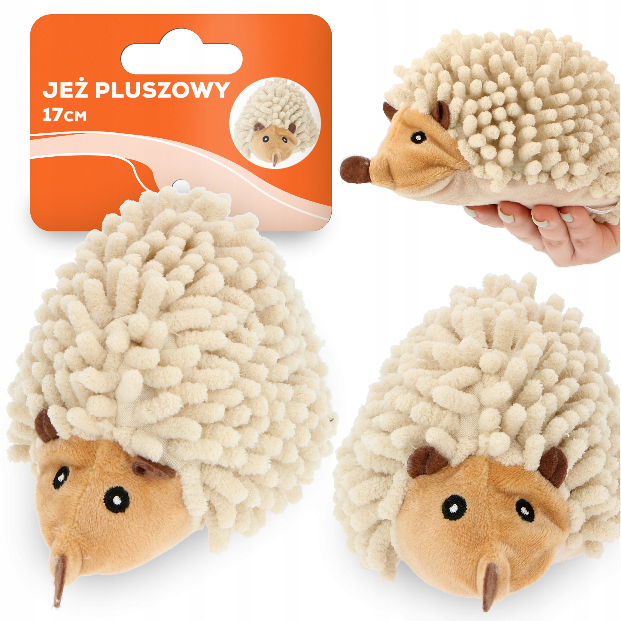 

Pluszak Maskotka Zabawka Piszcząca Jeż Psa 17 cm