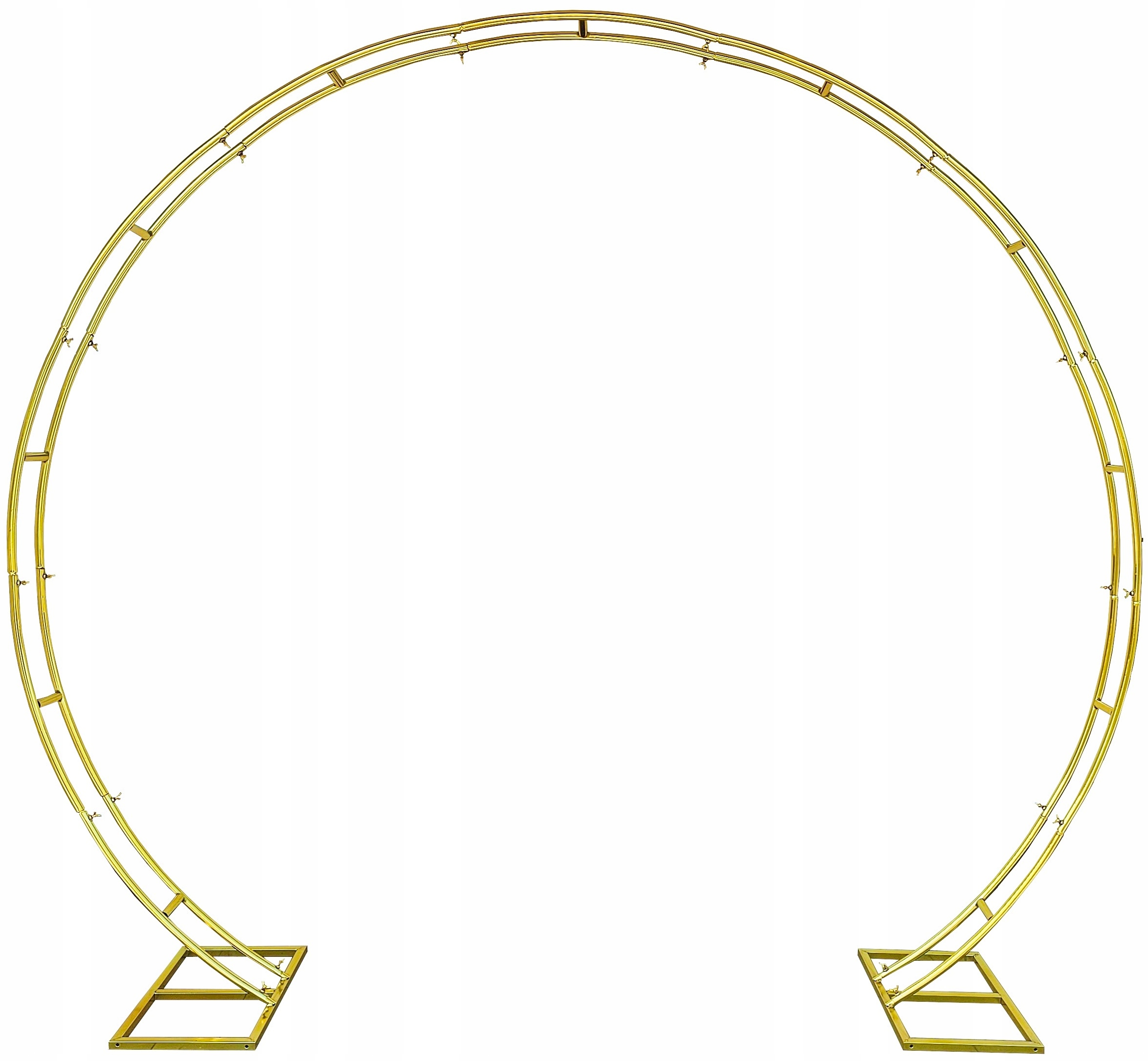 Stojan Zlatý Svatební Oblouk stěna Kolo Ring 220 cm K101