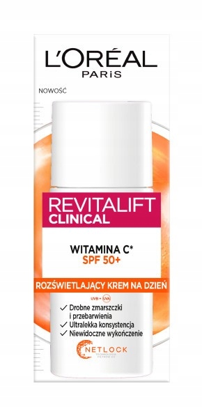 Loreal Revitalift Clinical Vitamín C* Rozjasňující denní krém SPF50+