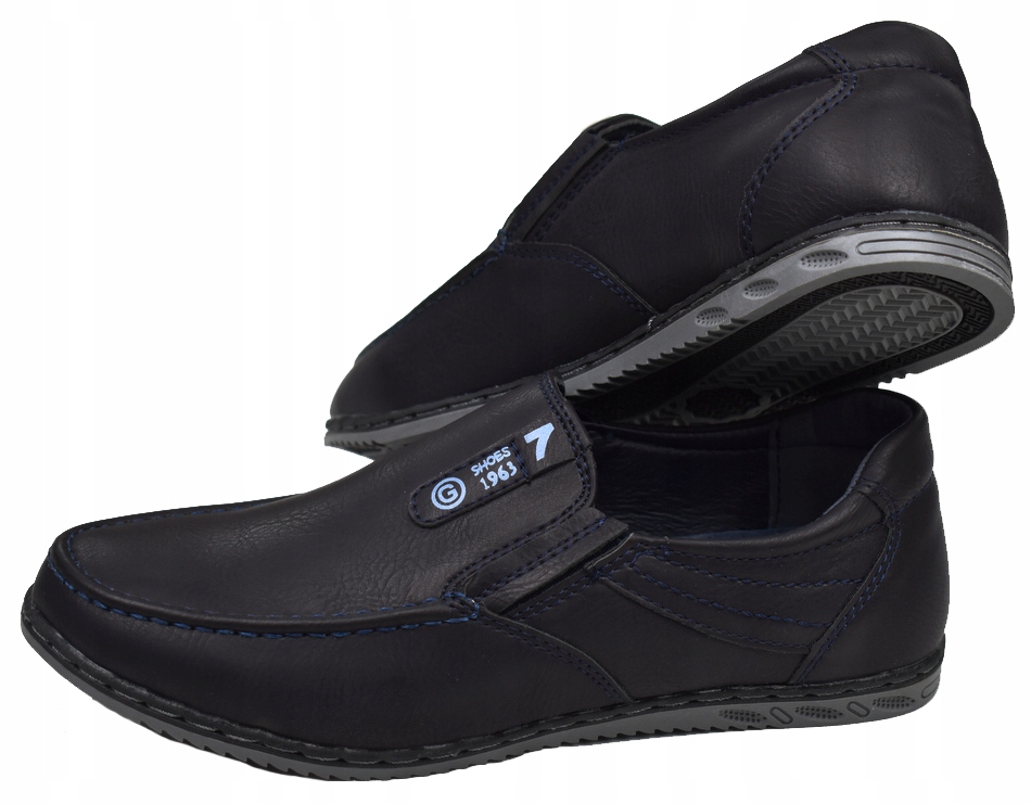 HAVER Nowe Granatowe PÓŁBUTY Mokasyny 21 cm - 34 Rozmiar (new) 34