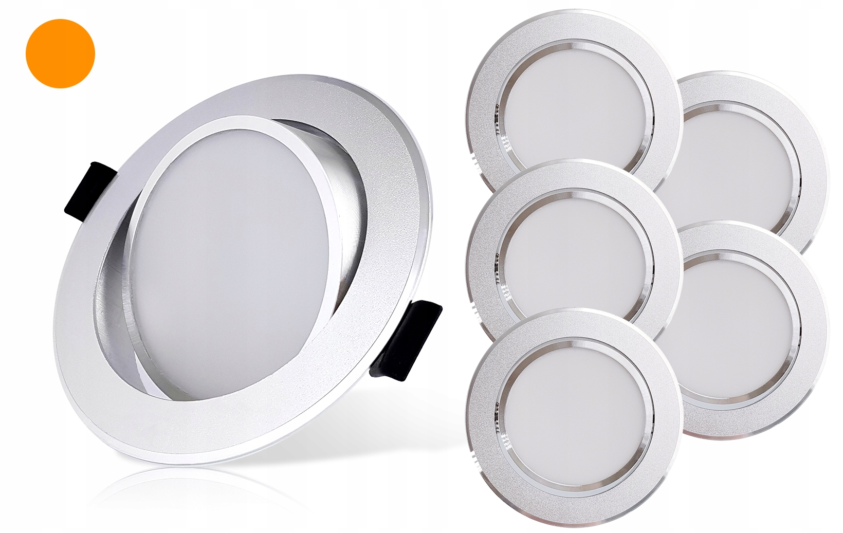 

5x Oprawa wpustowa oczko uchylne lampa Led 7W 28