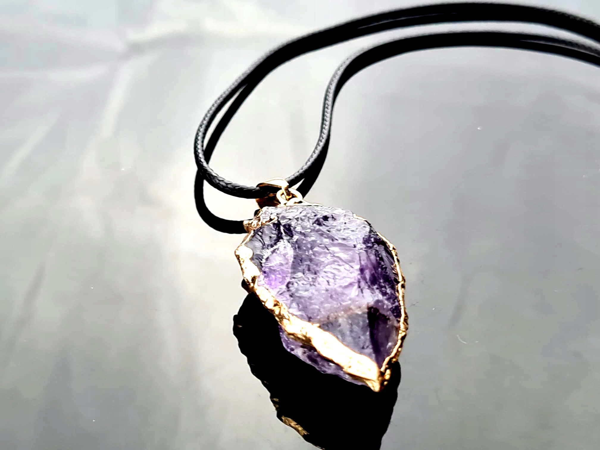 Přívěsek Kameny přírodní Velký Ametyst Grot 2YK