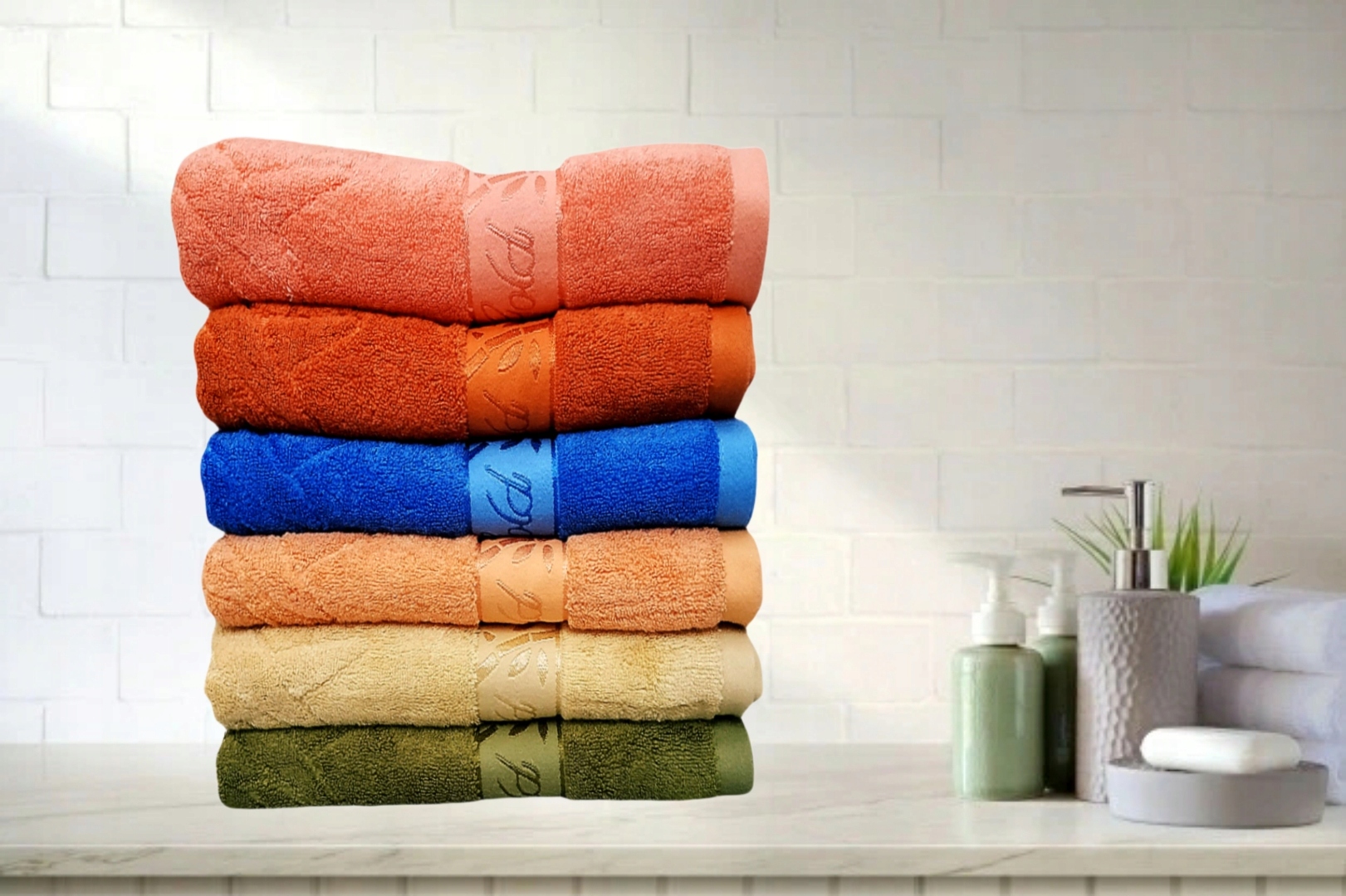 RECZNIKI KĄPIELOWE BAMBUSOWE ZESTAW 6 SZTUK EAN (GTIN) 6943197866087