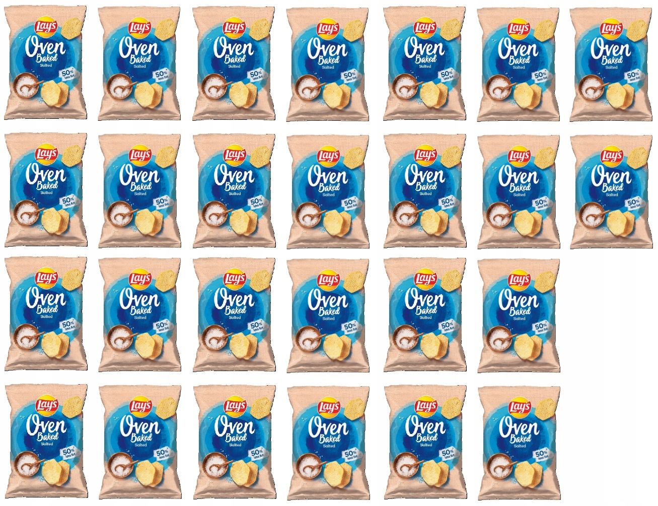 26x 110g Lay's Oven Baked Salted chipsy Karton