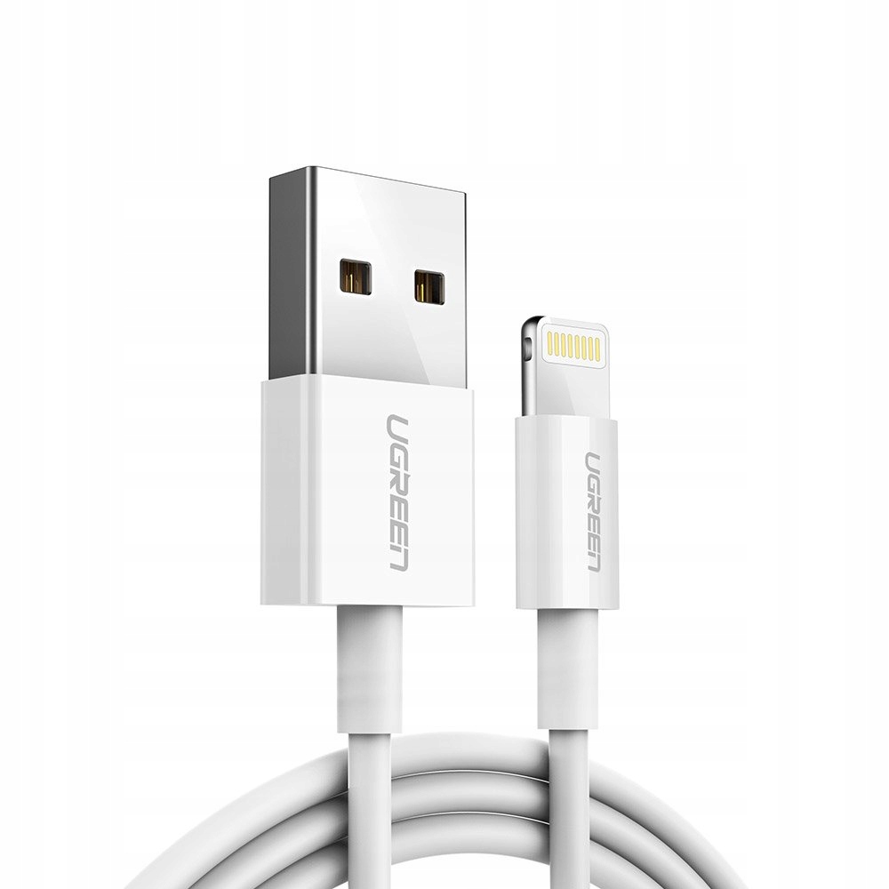 

Ugreen kabel przewód Usb Lightning Mfi 1m 2,4A
