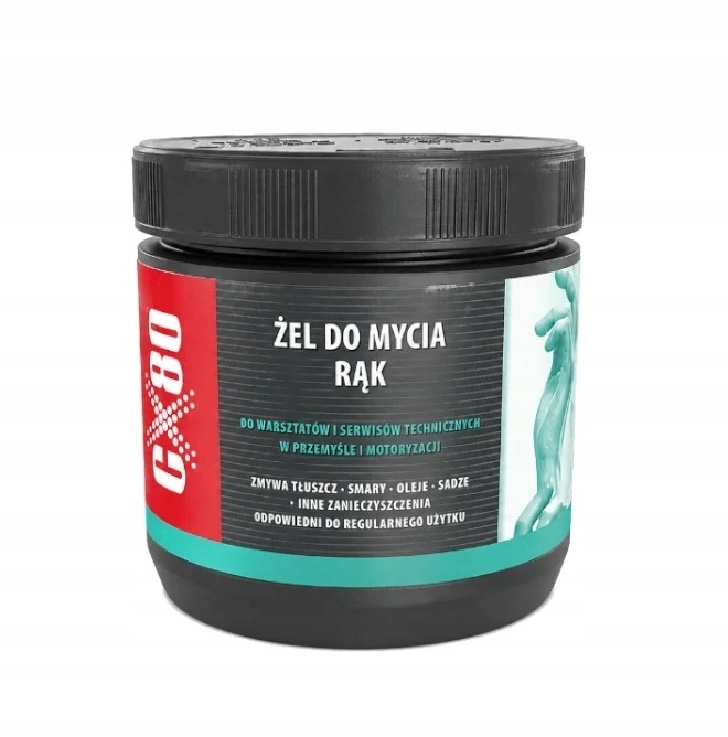 CX80 Żel do mycia rąk 500G Pasta Bhp do Warsztatu usuwa tłuszcz smary oleje
