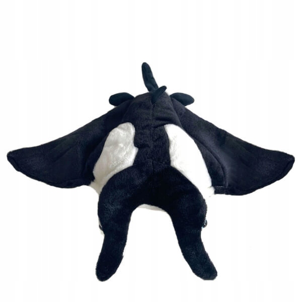 PLUSZAK MASKOTKA MANTA PLUSZOWA CZARNO BIAŁA 31 CM