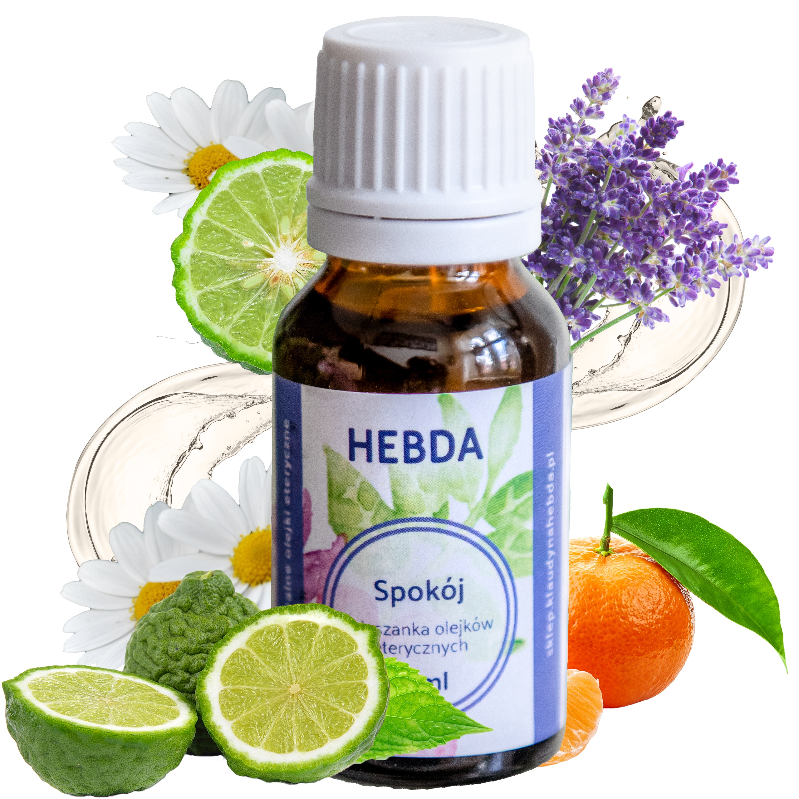 Mieszanka 5 Olejków Eterycznych Spokój Relaksujący Zapach Hebda 15ml